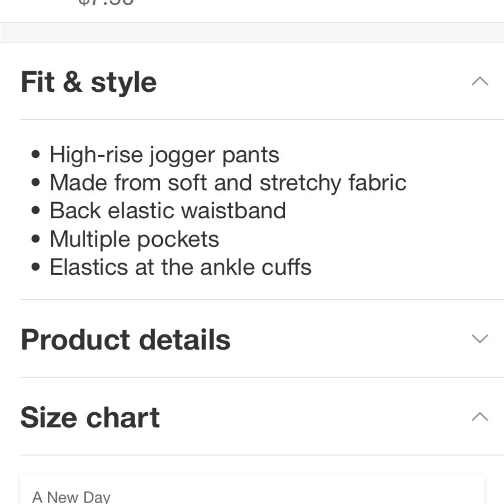 Women's High-Rise Ankle Jogger Pants - A
New Day Gray Plaid - Picture 4 of 7